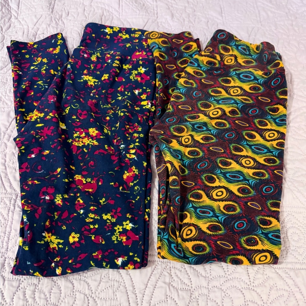 LuLaRoe Multicolor Patterned Leggings